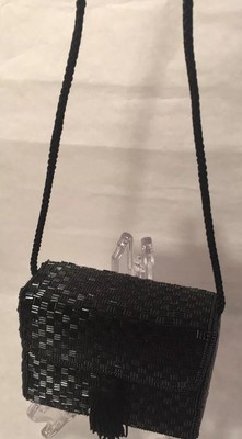 structured black crossbody bag