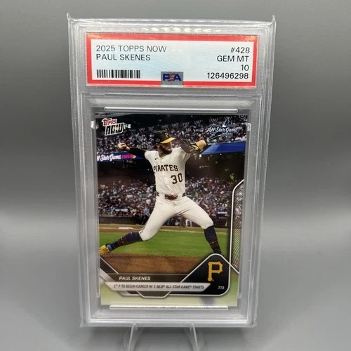 Paul Skenes 2025 Topps Now #428 PSA 10 Pirates All-Star Rookie