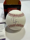 OMAR VIZQUEL Cleveland Indians Signed/Auto/Autograph Official/OML Baseball JSA