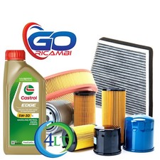 Kit Tagliando Olio Castrol Edge 5w30 5lt +4 Filtri Audi A3 (8p1) 2.0 TDI - Miniatura 1