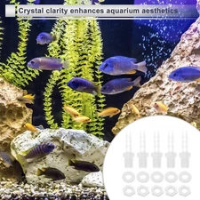 Plastic Hose Barb Fitting 3/16" Barb G1/4 NPT Male Hose Connector PP Clear 1 Set