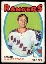 1971-72 O-Pee-Chee VTG OPC Hockey Bruce MacGregor New York Rangers #216