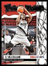CJ McCollum 2021-22 Hoops #14 Trail Blazers Insert ? SEE SCAN! FREE SHIPPING