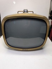 Vintage RCA Victor Deluxe Portable Tube TV Mid Century Modern 1950s PARTS/REPAIR