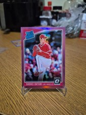 2018 Donruss Optic Pink Refractor Shohei Ohtani Rated Rookie Pitching