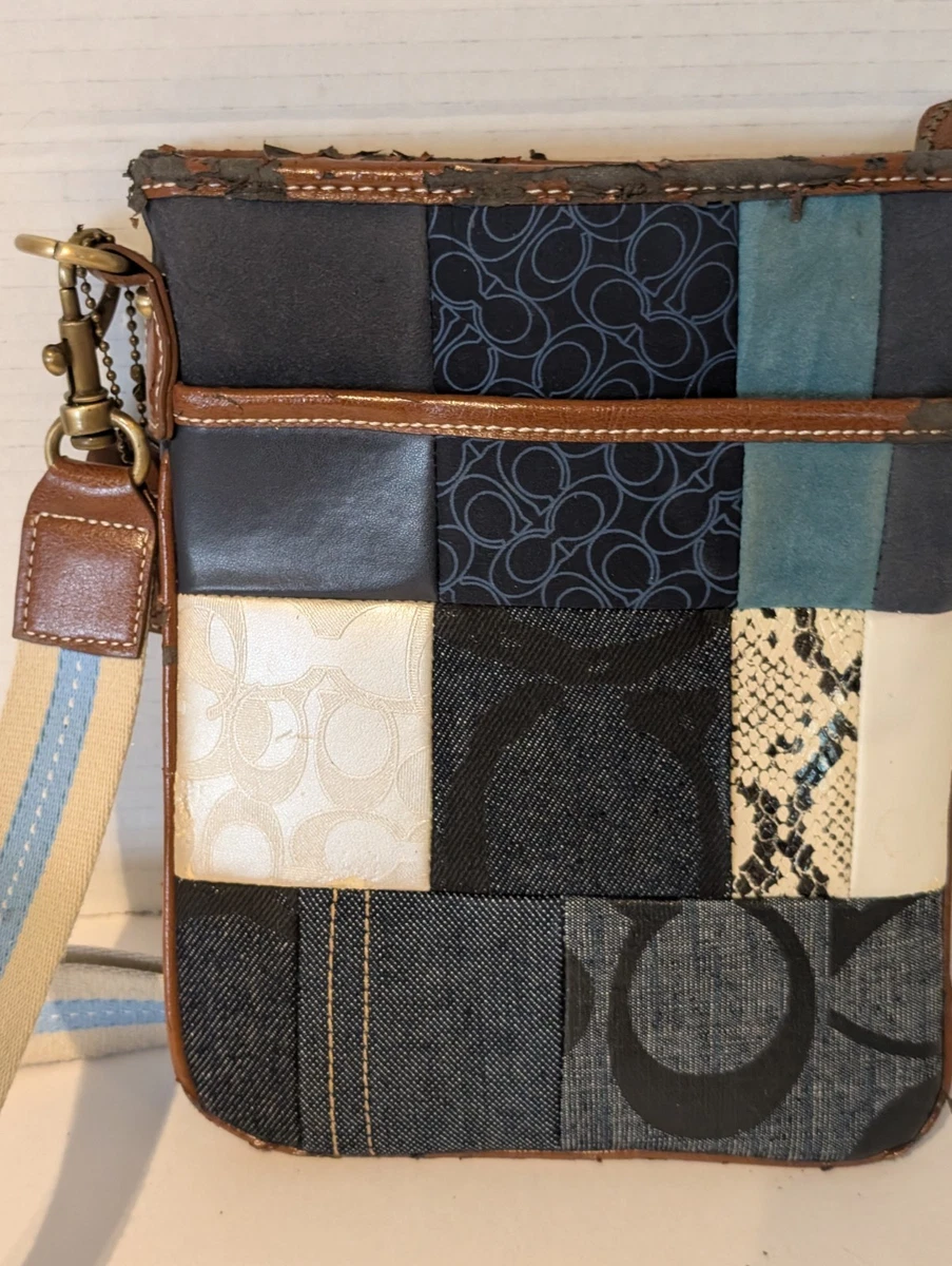 Coach Patchwork Denim Exterior Small Bags & Handbags for Women for
