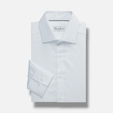 Robert Graham Men's White Arch Pattern Dress Shirt Size 16