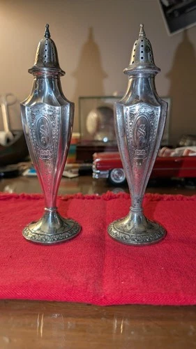 Antique Webster Co. Sterling Salt and Pepper Shakers