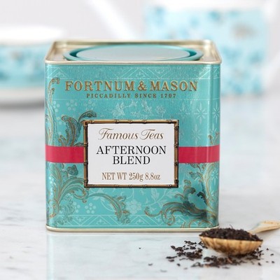 Fortnum and Mason UK Afternoon Blend Tea, 250g Loose Leaf Caddy - EXP 2/28