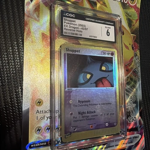 2003 Pokemon Shuppet 43/97 EX Dragon Reverse Holo CGC 6