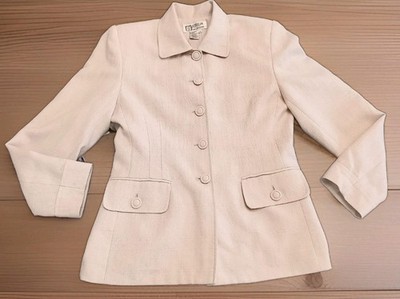 Vintage Atrium Collection Pink Rose Blazer Jacket Size 10 Women 