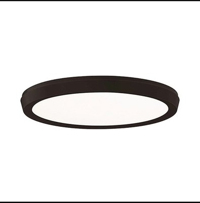 Modern Forms Argo 1Lt 11'' LED Round Flush 3-CCT/3000K, Black - FM-4211-30-BK