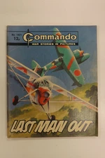 COMMANDO COMIC WAR STORIES IN PICTURES No.1421 LAST MAN OUT 1980 GN275