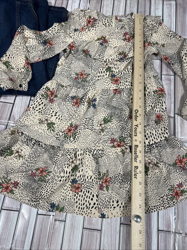 Zara bundle girls 9 ruffle dress creme cardigans sweater blue denim maxi skirt - Picture 19 of 21