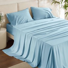 Bedsure Queen Sheet Set, Rayon Derived from Bamboo, Cooling Sheets, Breathabl...