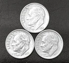 1952 P-D-S 10c SILVER Roosevelt Dimes, Year Set.  Better Grade  (R186)