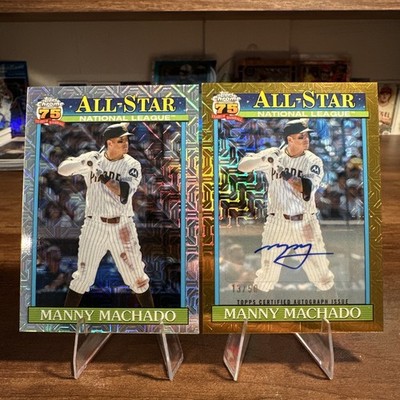 Topps Series 2 All Star Gold Mojo Manny Machado AUTO￼JERSEY MATCH 13/50 91ASC-25