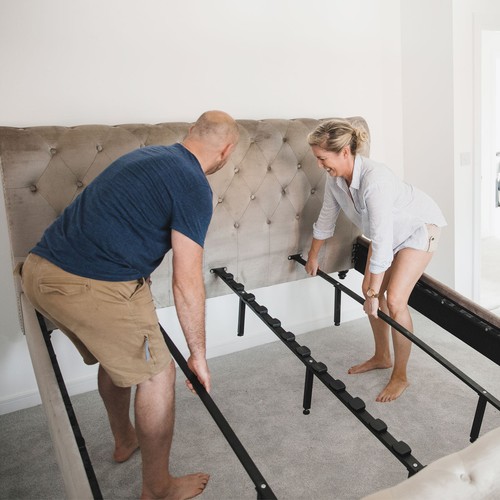 2pcs Adjustable Height Bed Frame Support Legs(220mm-240mm/8.7"-9.4"), Black - Imagen 5 de 5