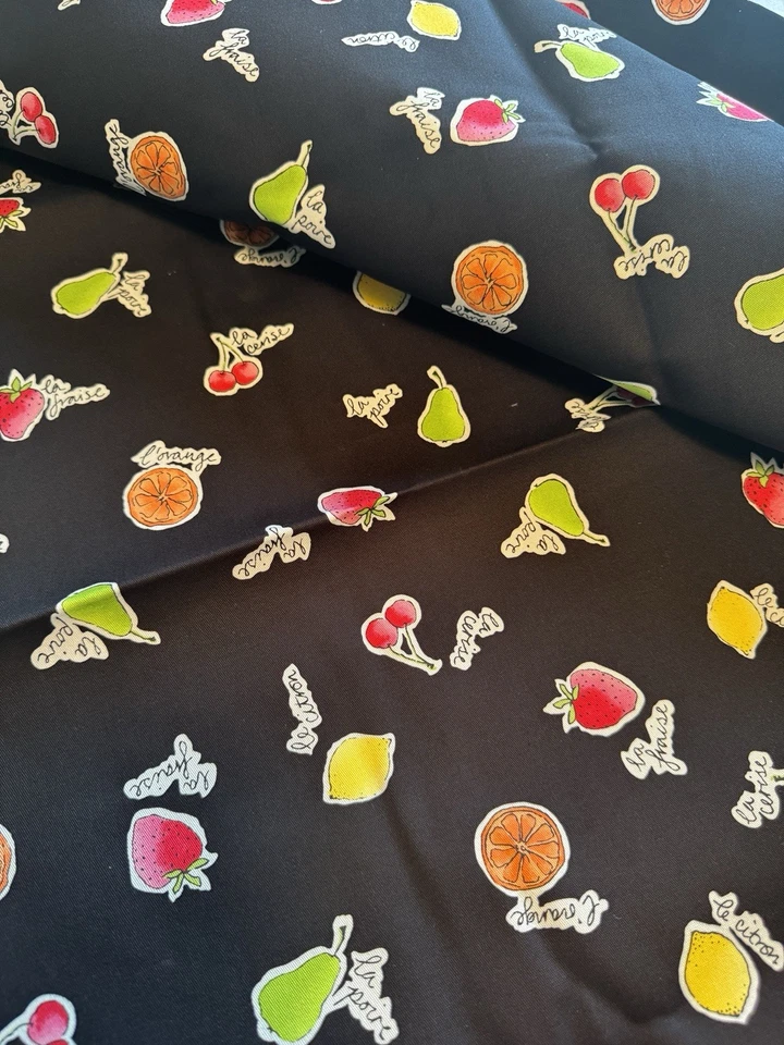 Cotton Stretch Twill - Designer. 60” Wide Black Pressman Gutman Co - Image 3 of 4