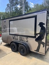 2025 7x14 Dual Axle Heavy Duty Enclosed Concession Food Beer Vending Trailer