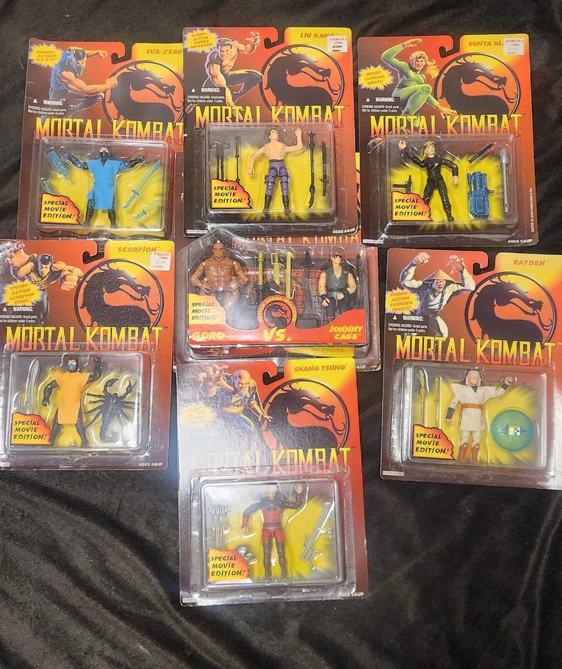 Lote 24 figuras cardadas Hasbro de Mortal Kombat 1994, regular, edición de película🔥🔥 Foto 2 de 4