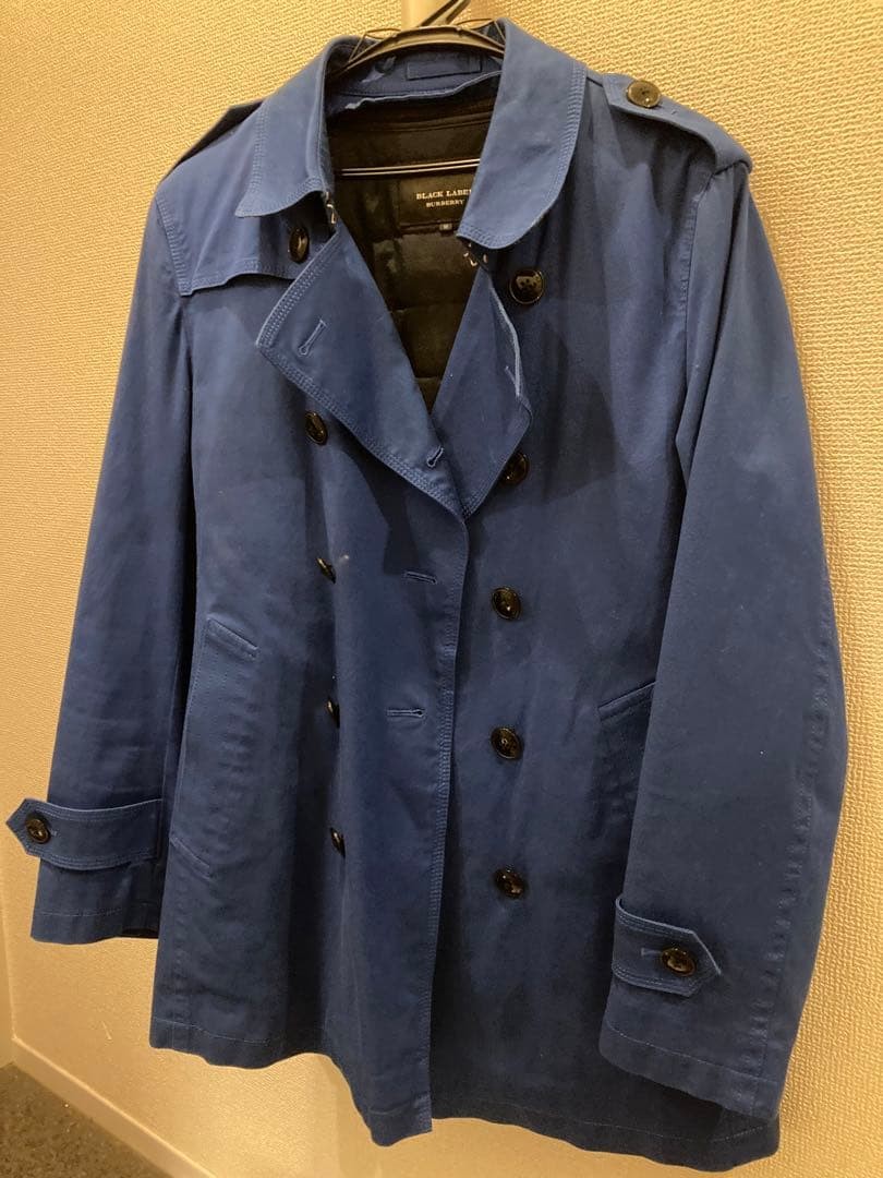 BURBERRY BLACK LABEL Peacoat Blue Size M From Japan thumbnail 15