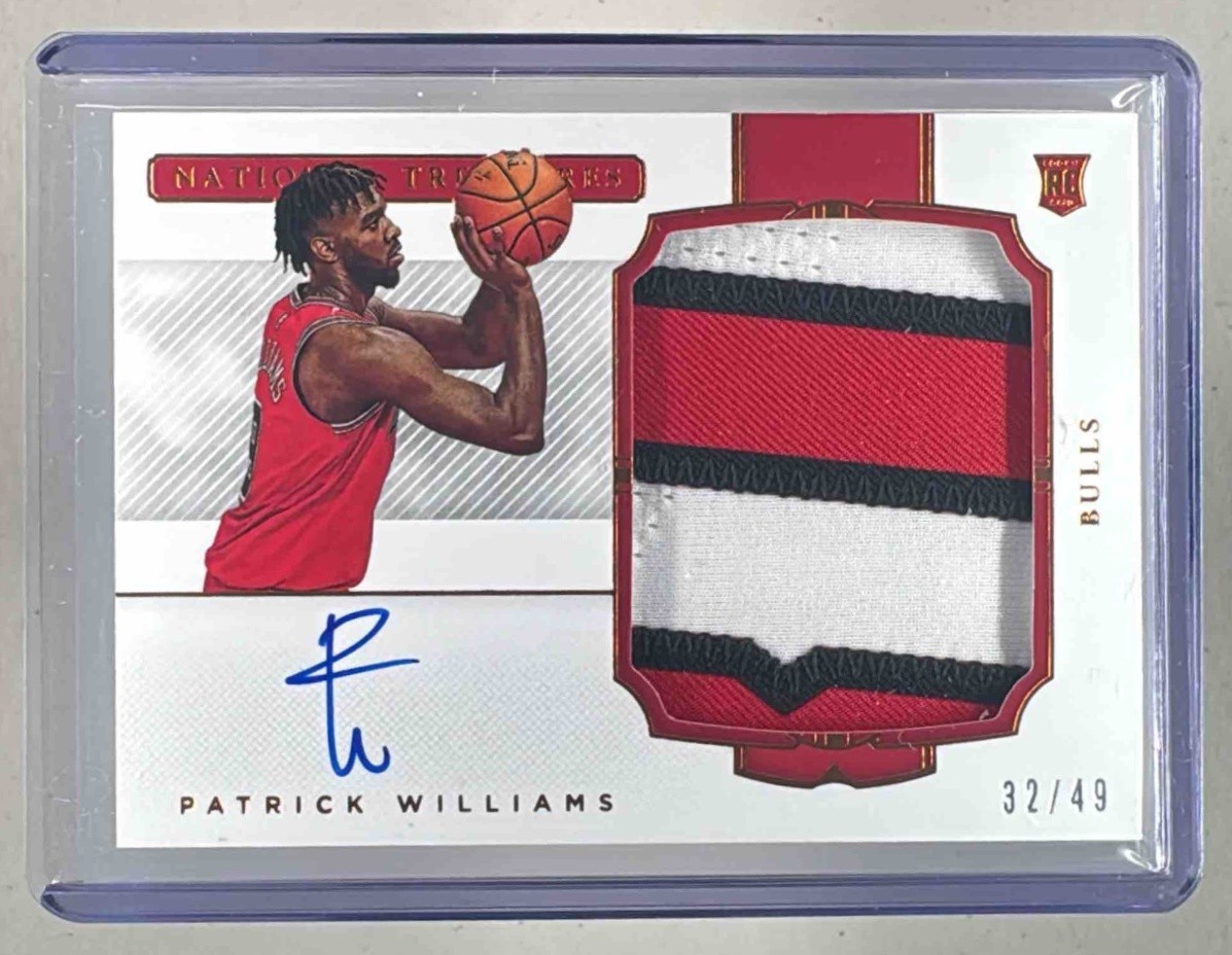 Patrick Williams 2020 National Treasures 139 Bronze Horizontal RC Patch Auto /49