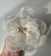 Flower Hair Clip OR Pin Headwear Women Vintage Fashion Weddings Parties Handmade
