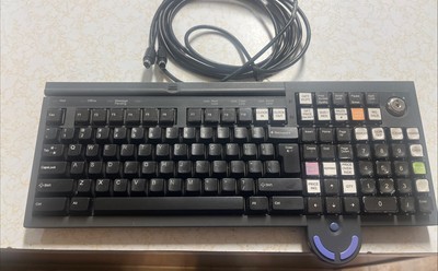 IBM 13G2134 POS Keyboard w/ Integrated Mouse Cord Included- Tested & Working @4A