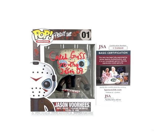 Caleb Guss Signed Jason Voorhees Funko Pop Friday the 13th 2009 Horror Icon JSA