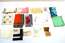 16 Vintage Handkerchiefs Hankies Madeira, Opalene, Morsly, Celebritees, Mann Etc