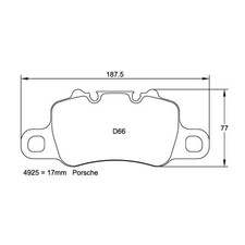 Pagid Porsche 991/992 GT3 / Cayman GT4 Rear Brake Pads - RS-29 Race Compound - U