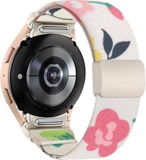 Stretchy Strap Compatible with Samsung Galaxy Watch 7 40mm 44mm No Gap