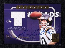 2001 Donruss Elite 11/15 Fran Tarkenton Daunte Culpepper #TT-43 Auto HOF c6q
