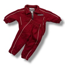 Vintage Y2K Deadstock Baby Avirex Sweat Suit 12m Dark Red