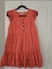 Womens Loft Size 2 Coral Eyelet Dress from Loft