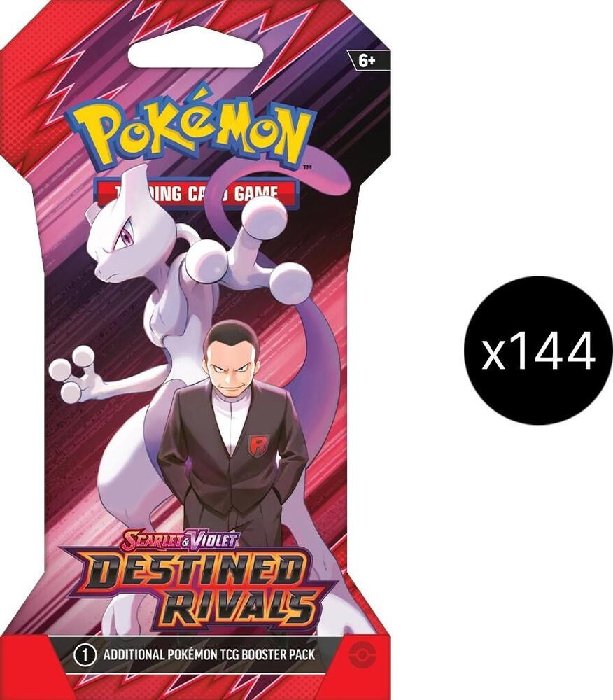 Destined Rivals Sleeved Booster Pack Sealed Case (144x) New Pokemon TCG 2025