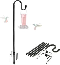 Shepherds Hooks, 94" Bird Feeder Pole for Outdoor, 4/5 Thick Hummingbird Feeder