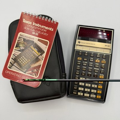 Texas Instruments SR-52 Programmable Calculator & Case - No Charger - Not Tested