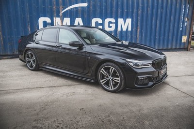Maxton Design Seitenschweller Ansatz (Paar) passend für BMW 7 M-Paket G11 schwar