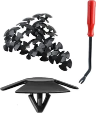 Fastener Remover with 30Pcs Hood Insulation Retainers Clips Replacement for Dodg