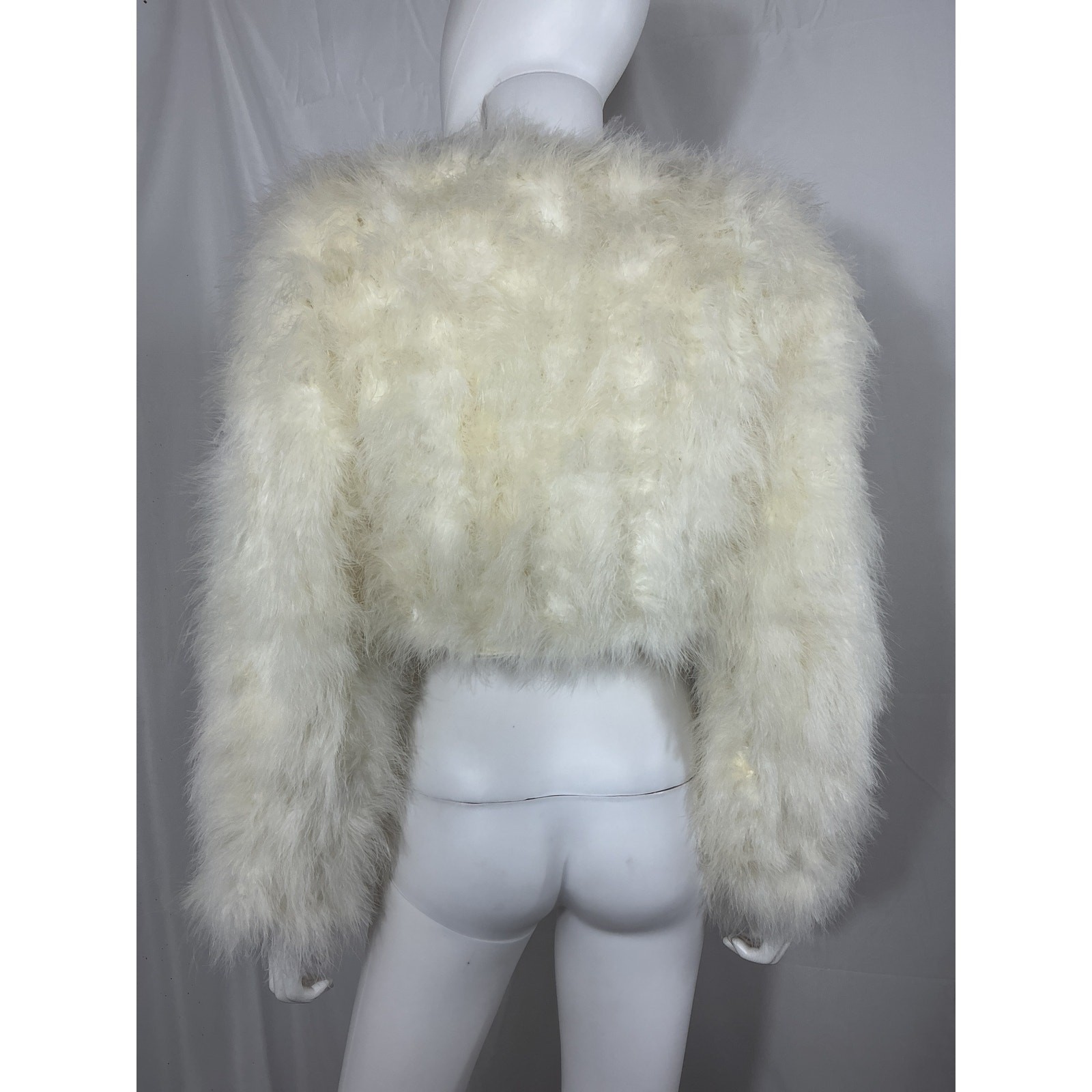 Bubish 'Lola' White Polyester Crop Jacket Size S … - image 3