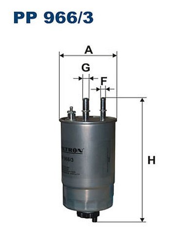 Filtron Pp 966/3 Kraftstoff Filter FüR Alfa Romeo,Chrysler,CitroëN,Fiat,Ford,-image