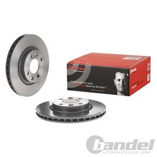 2X BREMBO BREMSSCHEIBEN 258mm INNENBELÜFTET VORNE PASSEND FÜR DACIA LOGAN