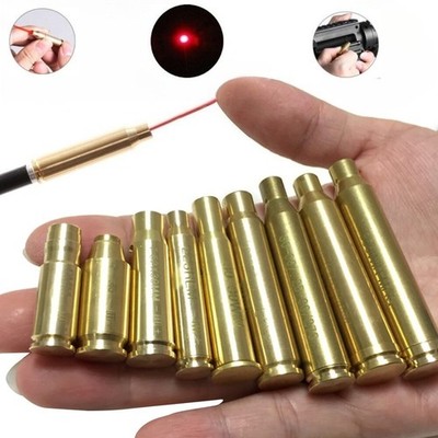 Red Dot Laser Bore Sight Boresighter 9mm 223 308 7.62x39 243 38 45 12GA Caliber