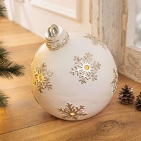 "Outdoor LED Deko \"Weihnachtskugel\" 28Cm Groß Weihnachts Garten Leucht Deko AußEn"