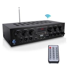 Pyle 5 Inputs 3 Outputs Karaoke Bluetooth Home Audio Amplifier PTA62BT