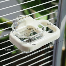 Bird Feeder, 2 PCS Plastics Bird Food Water Bowls Cups Cage Accessories for C...