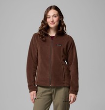Columbia Women s Benton Springs Full Zip Fleece Jacket Tobacco Choose Size