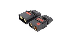 QS8-S ANTI-SPARK 8MM FEMALE MALE PAIR CONNECTORS: BLACK